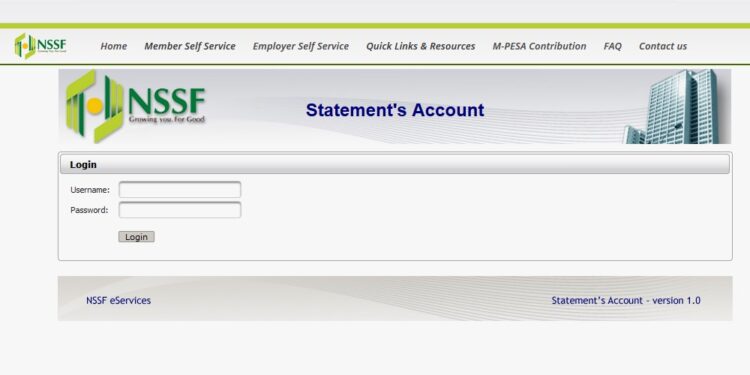 How to access your NSSF statement online